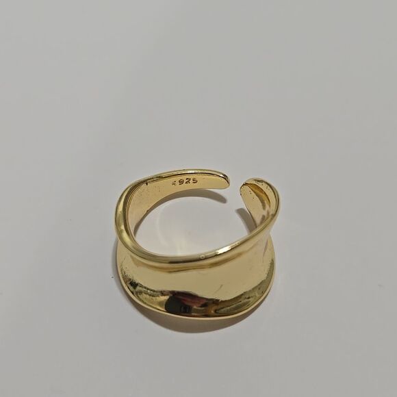 18k Gold Plated 925 Ring - Picture 1 of 5